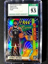 CSG 9.5 2019 Donruss Optic KYRIE IRVING EXPRESS LANE Holo PURPLE Prizm #25 G1418