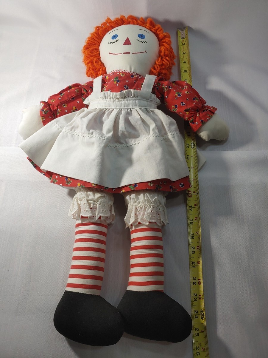Collector's Item Raggedy Ann Doll Medium Red Dress w White Apron Yarn Hair 25" | eBay Collector's Item Raggedy Ann Doll Medium Red Dress w White Apron Yarn Hair 25" | eBay