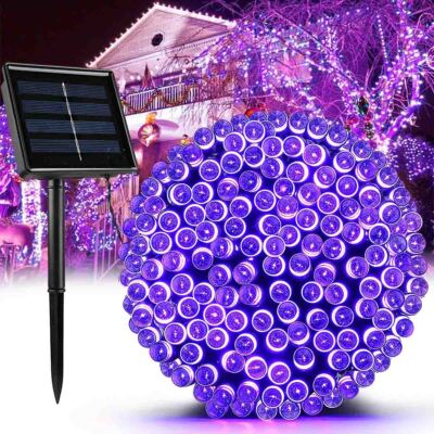 100 LED Solar Powered String Fairy Lights Outdoor Garden Wedding Party Xmas US