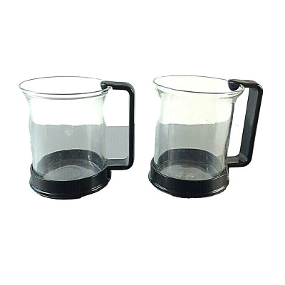 BODUM - 4er Set - Teegläser Teeglas Tassen Glas H 8,5 cm schwarz