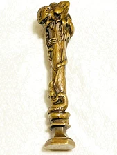 Fremiet Vintage Bronze / Brass   Wax  Seal