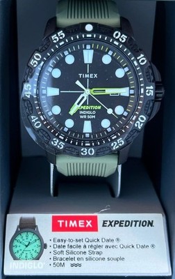 Timex Expedition TW4B25400UP Herren Gallatin Watch Armbanduhr Schwarz/Grün NEU