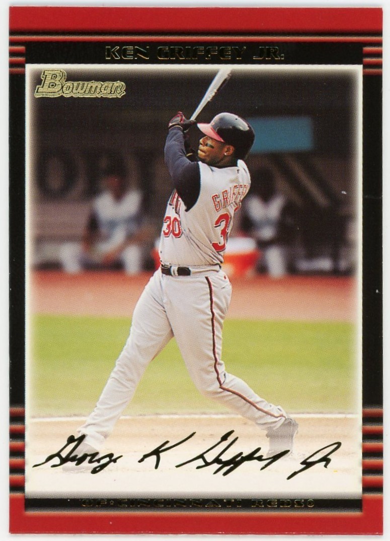 KEN GRIFFEY JR 2002 Bowman Gold #55