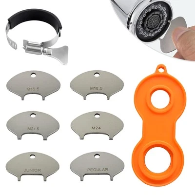 NEXOROOT Upgraded 3-in-1 304 Stainless Steel Faucet Aerator Key – Fits (M16.5, M18.5, ...