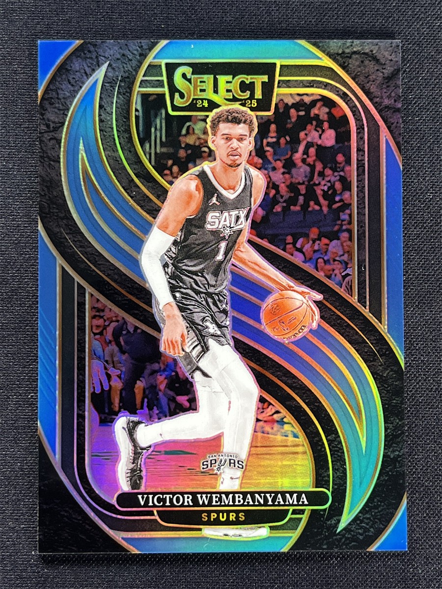 2024-25 Panini Select Victor Wembanyama #102 Premier Level Light Blue Prizm /299