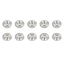 30Pack M4x0.7mm(DxL) Hex Nuts 304 Stainless Steel Hexagonal Nuts Silver