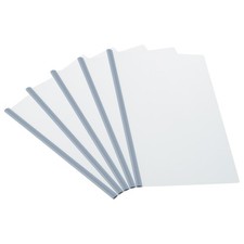 Report Covers with 8 mm Slide Grip Binding Bars, 5 Pcs 50 Sheets Capacity, Blue