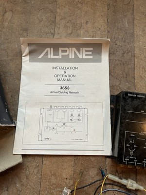 Alpine Model 3653 Active Dividing Network Used | eBay