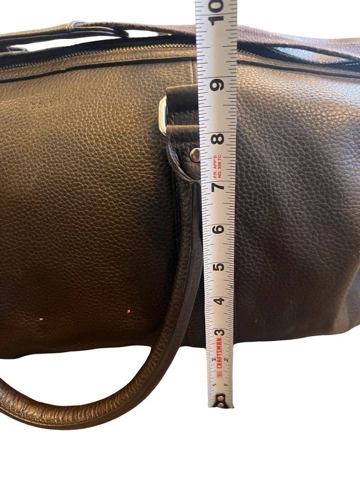 Bolsa de viagem Cole Haan marrom couro pebbled Weekender - Imagem 3 de 4