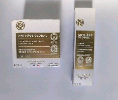 Yves Rocher Anti Age Global Tagescreme 50ml + Augencreme 15ml Neu Original 