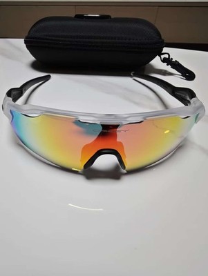 New OO9208 Oakley Radar EV Patn Sunglasses Transparent Frame Polarized Lens