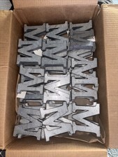 4 INCH Galvanized M 3D Letters - Lot Of 36