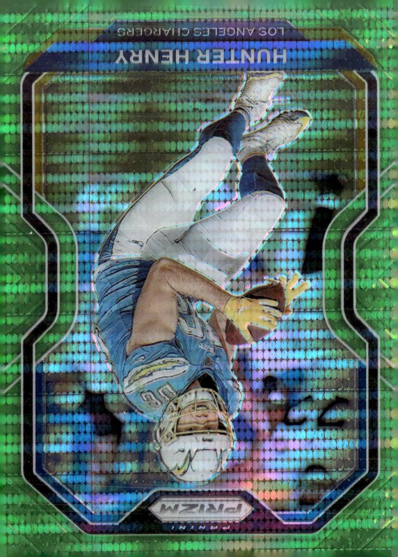 2020 Panini Prizm Hunter Henry #141 Green Pulsar