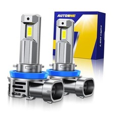 H11 LED Bulbs, 50000LM 1200 Ultra-Bright, 6500K White Real 1:1 Mini H9/H11/H8