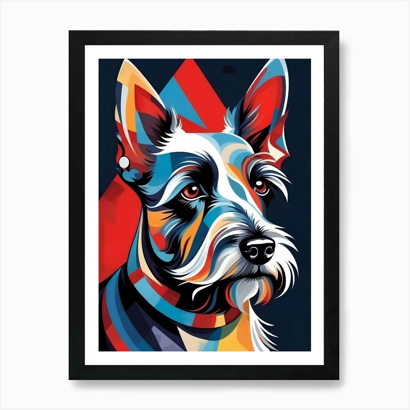 Scottish Terrier 1 Art Print Framed Wall Art Poster Canvas Print Picture