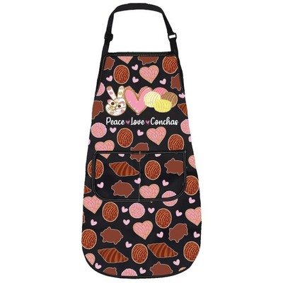 Mexican Concha Apron Pandulce Lover Baker Sweet Bread Dessert Cafecito Gift