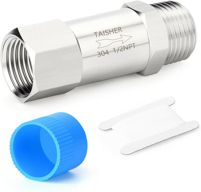 1PCS 304 Stainless Steel 1/2'' NPT Male X 1/2'' NPT Female Check Valve,Backflow Pr