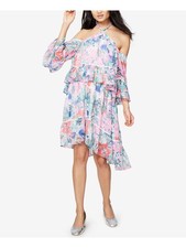 RACHEL RACHEL ROY Womens Ivory Bell Sleeve Above The Knee Shift Dress 6