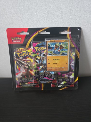 Pokémon TCG: MEGA EVOLUTION Pitch Black Triple Blister Pack | Binacle Promo ✅