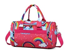 Rainbow Dance Bag for Girls Boys Duffle Bag Sports Travel Gym Bag Overnight W...