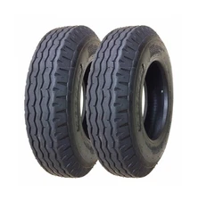 Set 2 Heavy Duty Trailer Tires 7-14.5 12 Ply Load Range F -11157