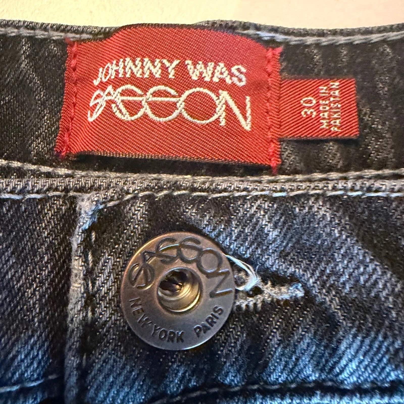 Johnny Was + Sasson Venna Maxi Skirt Black Denim Frayed Hem Womens 30 NWT