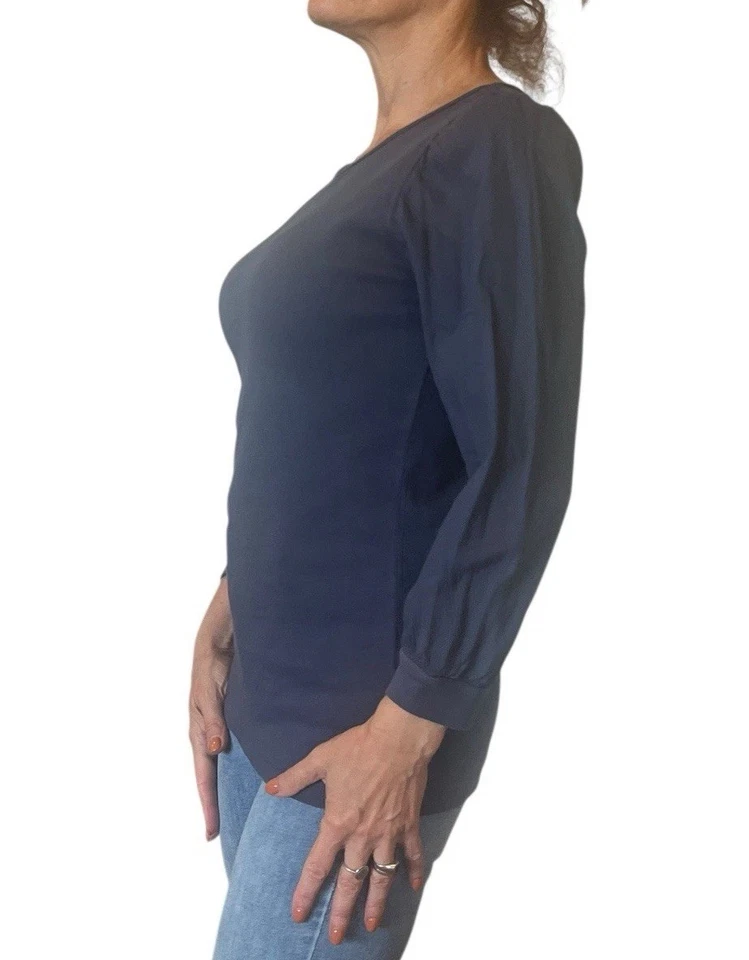 Camiseta Top Hard Tail Forever Manga 3/4 Burbuja T-158 Azul GRANDE Foto 4 de 4