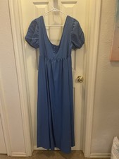 M Hequ Long Royal Blue Dress
