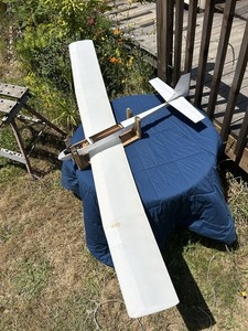 Vintage Radio-Controlled Model Plane Slope Glider Built 6’-6” Wingspan Airtronic