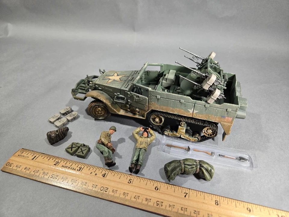Forces of Valor WW 2 U.S. halftrack for Marx  playset - Image 2 of 4