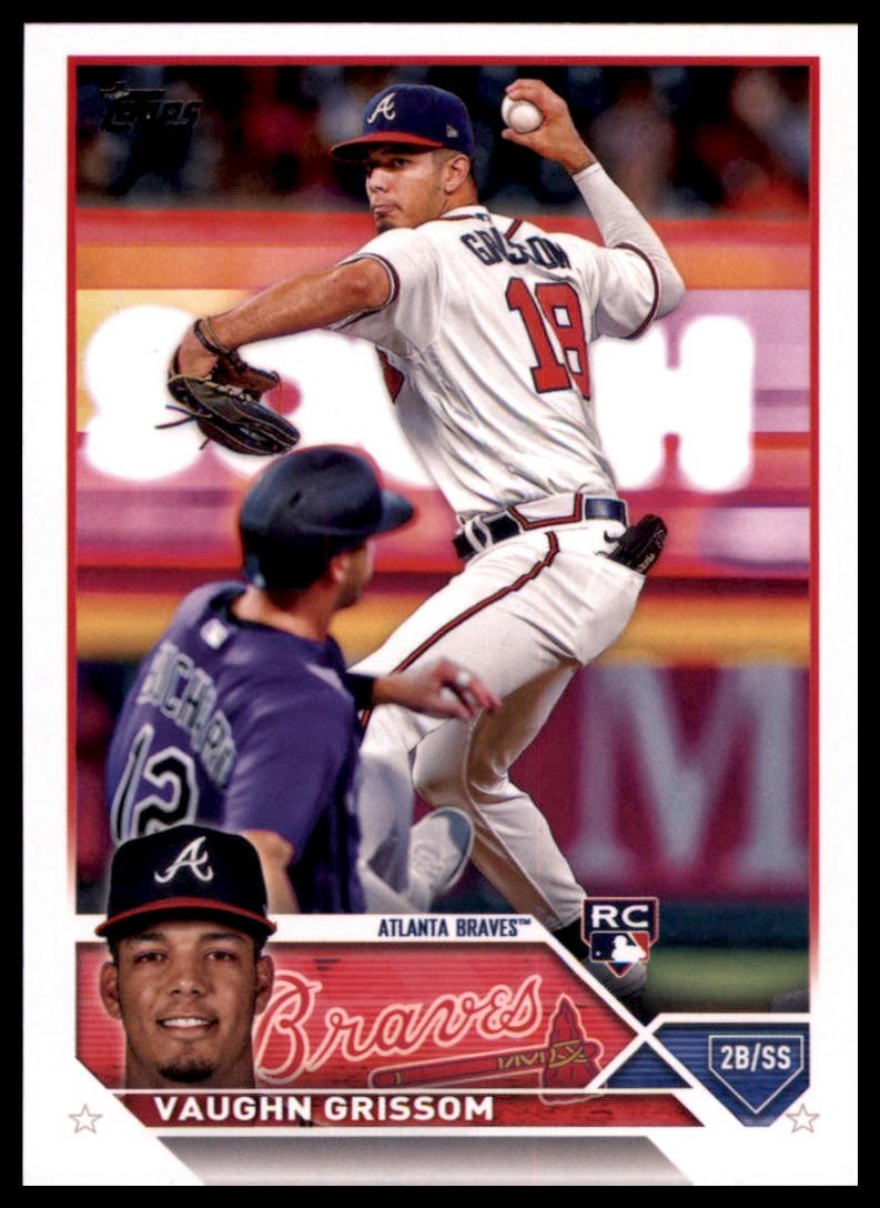 Vaughn Grissom Rookie 2023 Topps #275 Atlanta Braves