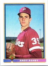 Andy Ashby 1991 Bowman #485 Rookie Philadelphia Phillies