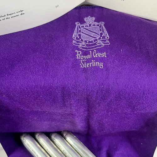 STERLING SILVER Lot ROYAL CREST WILDFLOWER (5) Knives 1 CLOTH HOLDER - Picture 15 of 21