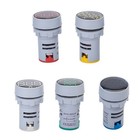 Round Voltage Meter Indicator AC50-500V 22mm Digital Panel Light Voltmeter Tool