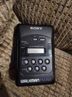 Sony Walkman FM/AM Synthesized Tuner Cassette Player Black Alarm Pls Read