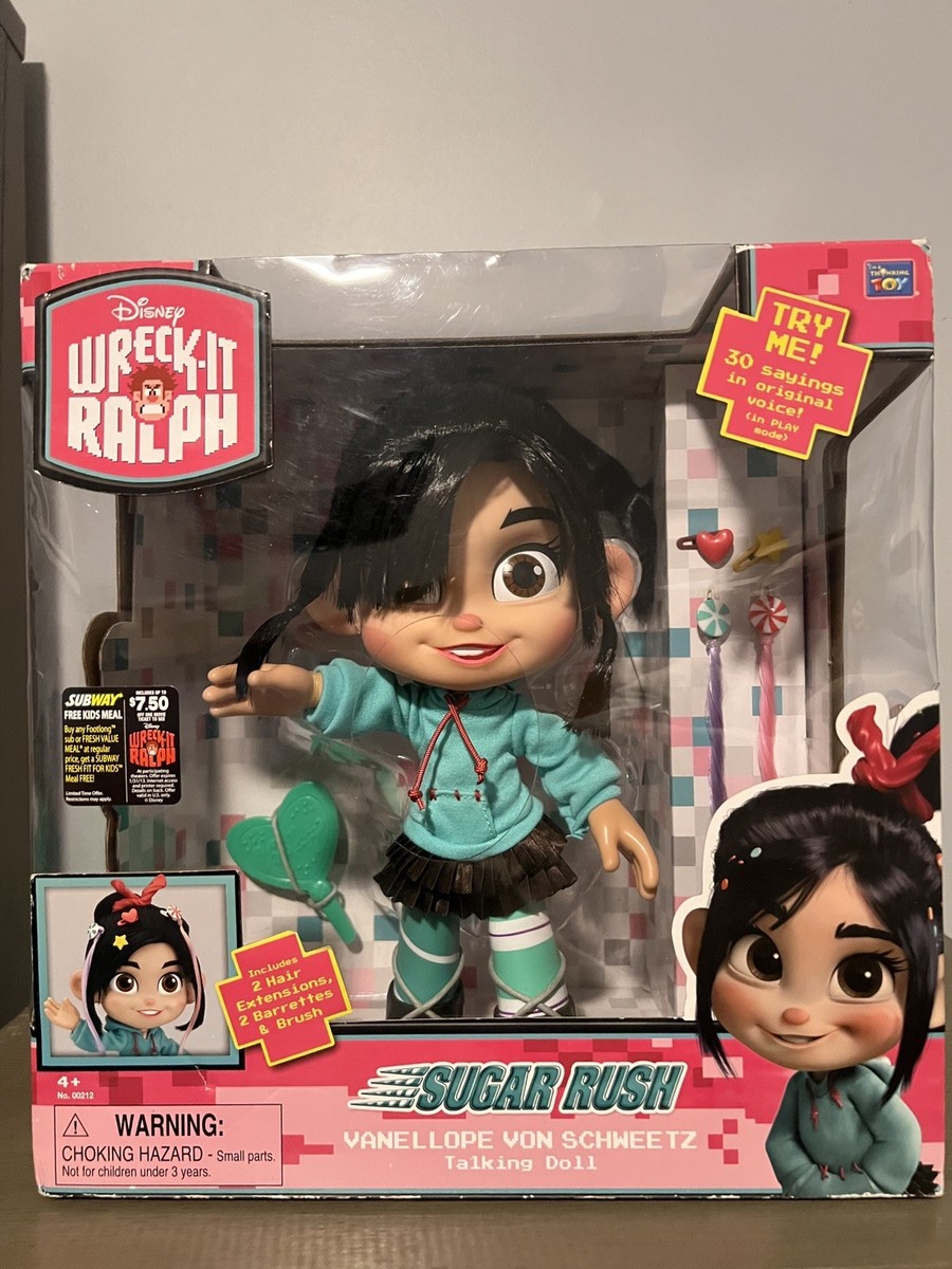 Wreck-It Ralph Vanellope von Schweetz TALKING DOLL w/ Accessories