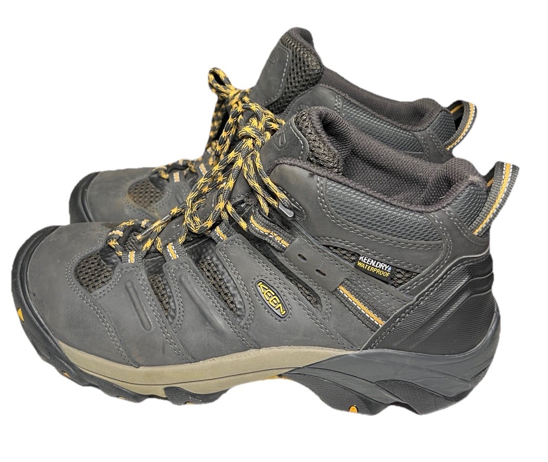 Stivali KEEN Utility Lansing Mid Uomo Tg 11EE Punta Acciaio WP Lavoro Antiscivolo