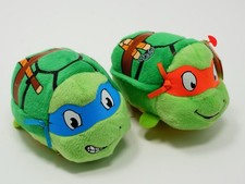 Lote de Peluche Ty Teenage Mutant Ninja Turtles Leonardo y Miguel Ángel Beanbag