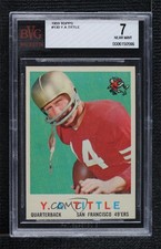 1959 Topps YA Tittle #130 BVG 7 HOF 0q3