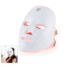 Masque LED Anti-Âge Sans Fil Visage & Cou 7 Couleurs Raffermissement Anti-Âge