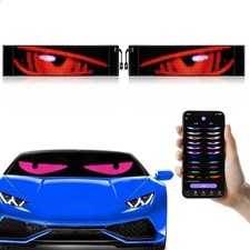 2Pcs Devil Eyes Light for Cars LED 15"x 4"/2Pcs, color-changing
