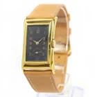 Vintage Rolex Prince 2771 24MM 18K Yellow Gold Black Dial
