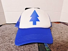Gravity Falls Men's L Dipper Hat Blue mesh with foam liner (Nukem Cap Co., EX)