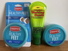 O'Keeffe's for Healthy Feet Foot Cream Working Hands Cream LOT OF 3