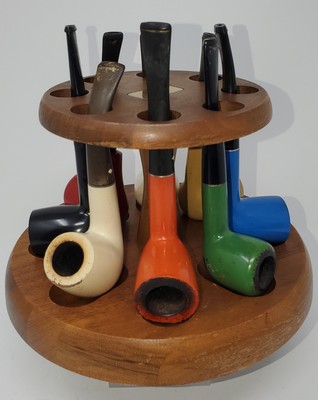 Estate Assorted Colored Briar Pipe Set Kaywoodie Grabow The Pipe - Free Shipping