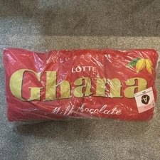 Ichiban Kuji LOTTE A Prize Ghana Milk Chocolate Cushion New 88cm Japan New