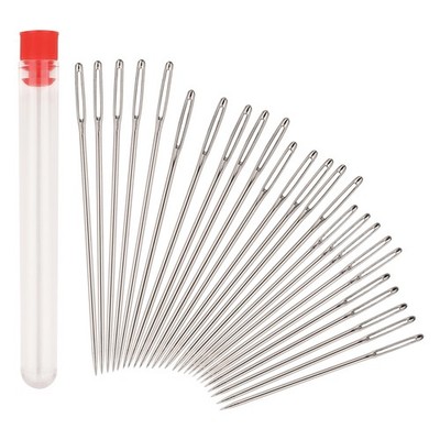 25 Stück Handnähnadeln Easy Thread Eye verschiedene Größen Set mit Schlauchbox