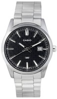 Casio Analog Schwarz Zifferblatt Datumsanzeige Japan Mov't MTPVD03D-1A Herrenuhr