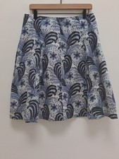 Talbots Women's Skater Floral Paisley Skirt Size 10 P