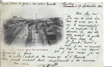Chaumont . La Gare vue du Pont des Flaneurs .